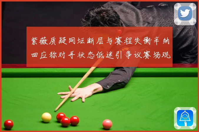 紫薇质疑网坛断层与赛程失衡辛纳回应称对手状态低迷引争议赛场观察-深度解析